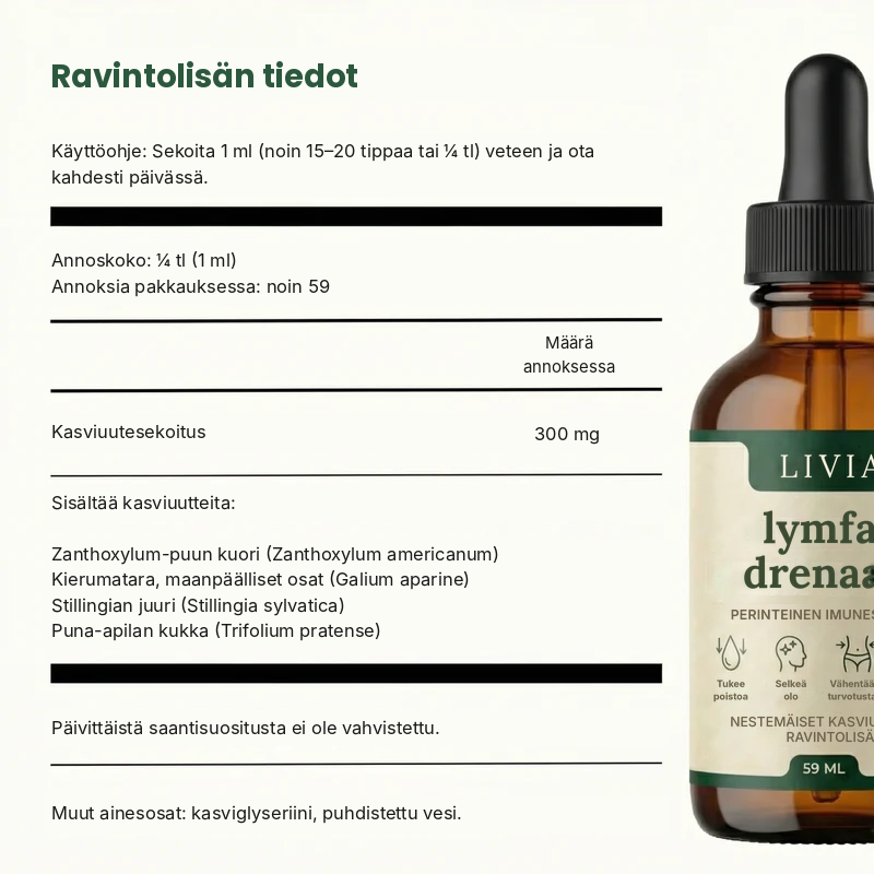 Lymfakiertoa tukeva