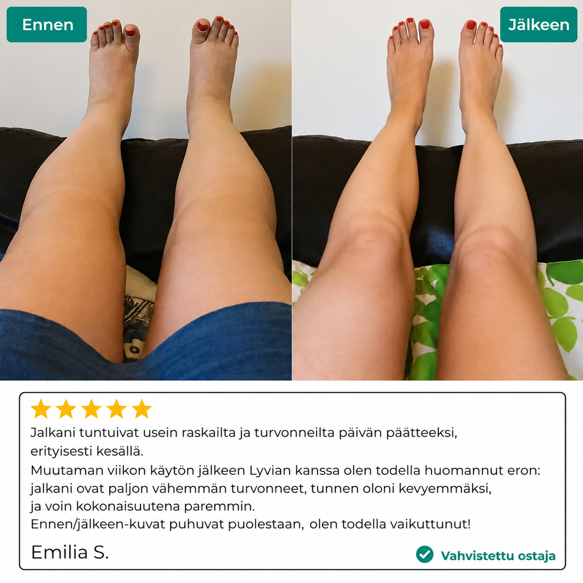 Katso, kuinka kehosi muuttuu «turvonneesta ja raskaasta» «kevyeksi ja kiinteäksi»